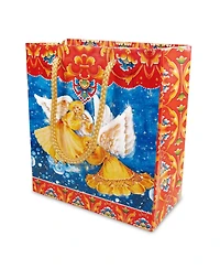 Designocracy Angels Holiday Gift Bag Small, Set of 3