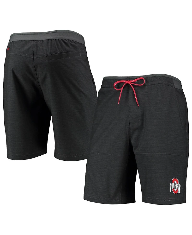 Men's Columbia Charcoal Ohio State Buckeyes Twisted Creek Omni-Shield Shorts