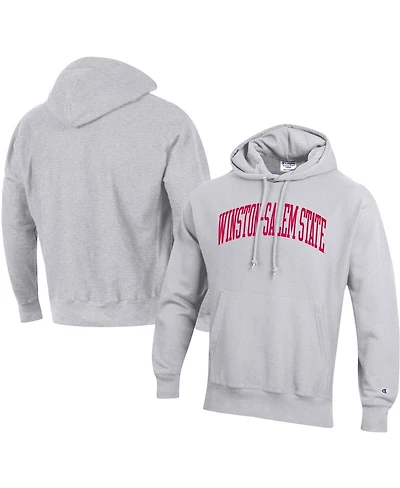 Men's Champion Winston-Salem State Rams Tall Arch Pullover Hoodie