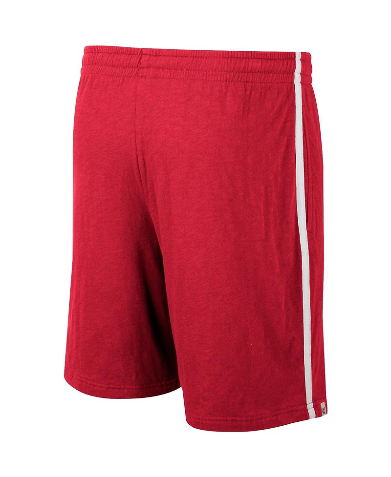 Men's Colosseum Cardinal Arkansas Razorbacks Thunder Slub Shorts