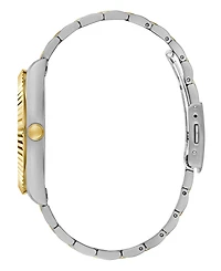 Guess Men's Two Tone Stainless Steel Bracelet, Day, Date Watch, 42mm