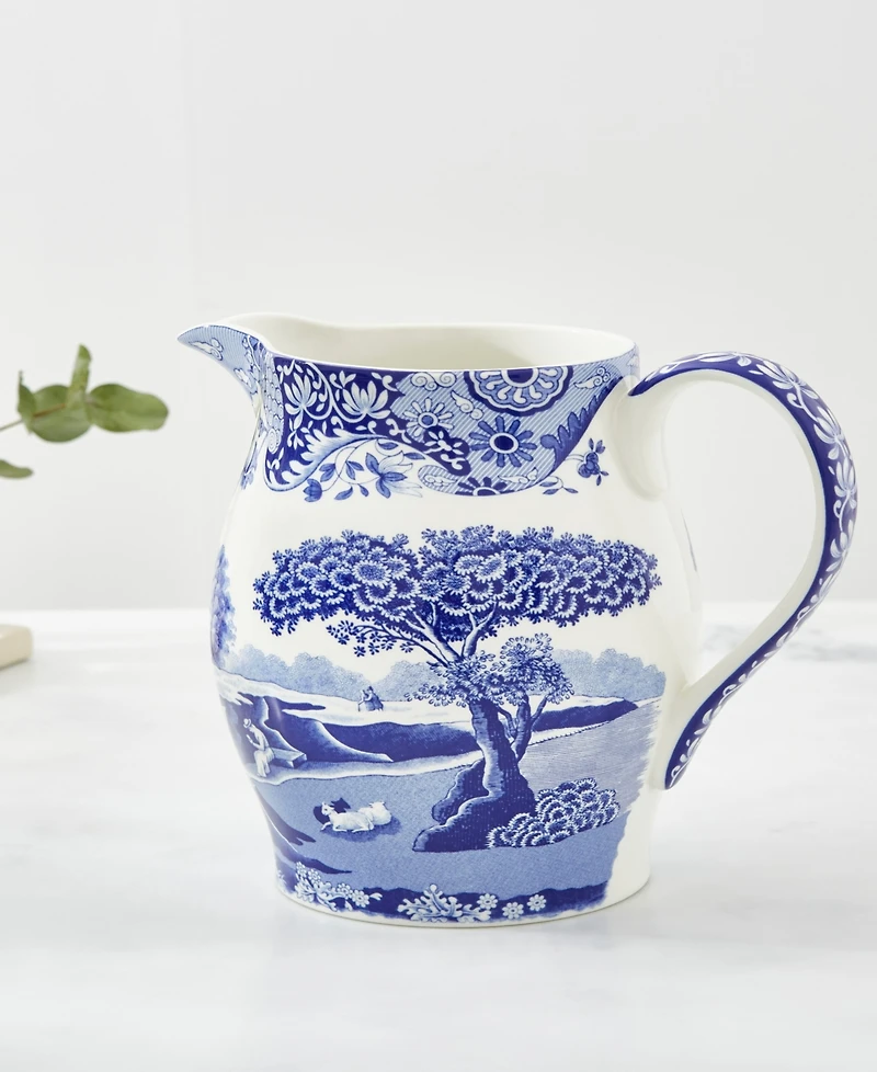 Spode Blue Italian Liverpool Pitcher