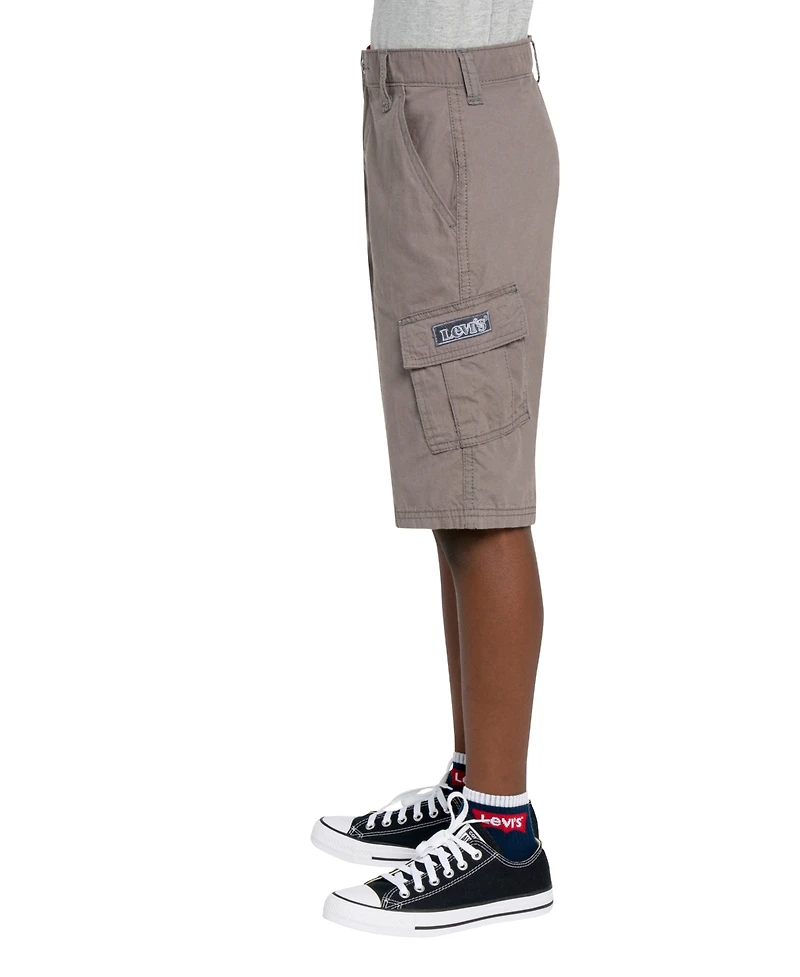 Levi's Big Boys Adjustable Waistband Cargo Pocket Shorts