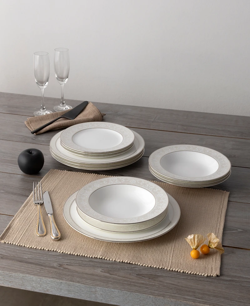 Noritake Montvale Platinum 12 Piece Set, Service For 4