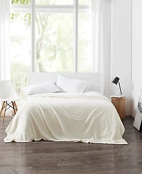 Cannon Solid Plush Blanket, Full/Queen