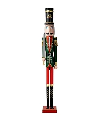 Glitzhome Wooden Christmas Soldier Nutcracker, 42" H