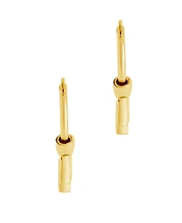 Sterling Forever Helena Hoops Earring