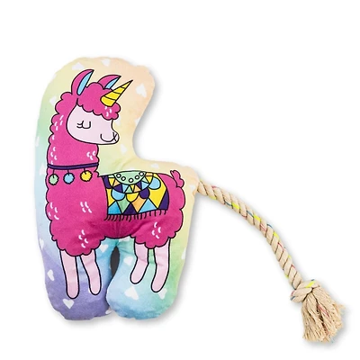 Magical Llama Plush Dog Toy – with Squeaker & Crinkle Paper for Fun Play, Durable for Chewing, Perfect for Playtime and Cuddles