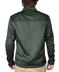 Vintage 1946 Men's Space-Dyed Half-Zip Pullover Topstitched Sweater