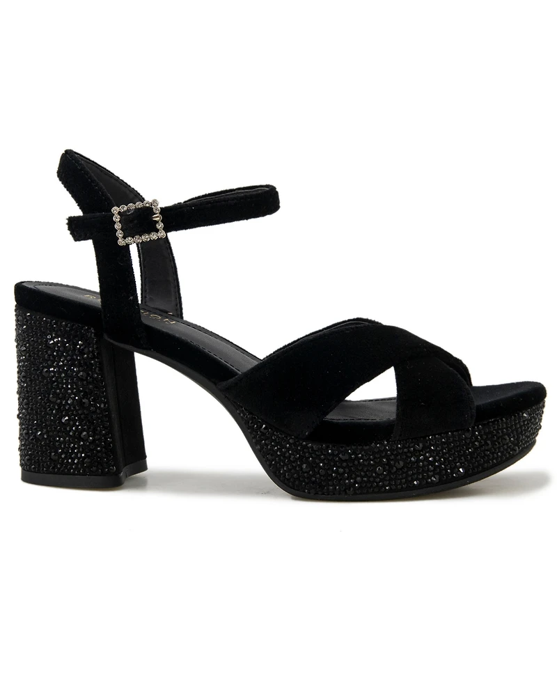 Kenneth Cole Reaction Women's Reeva Velvet Platform Dress Sandals