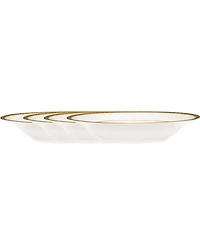 Noritake Charlotta Gold Set of 4 Rim Soup Bowls, Service For 4