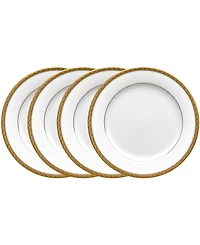 Noritake Charlotta Platinum 4 Piece 8.25" Salad Plates Set, Service for 4