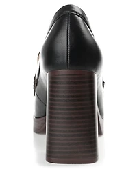Journee Collection Women's Ezzey Block Heel Loafers
