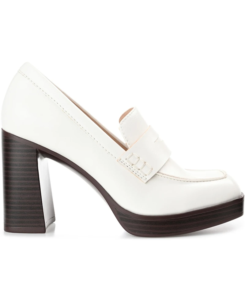 Journee Collection Women's Ezzey Block Heel Loafers