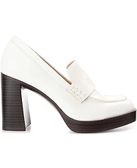 Journee Collection Women's Ezzey Block Heel Loafers