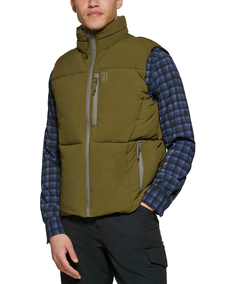 Bass Outdoor Men's Glacier Quilted Full-Zip Hiking Vest