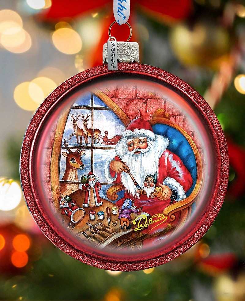 G.DeBrekht Santa Workshop Holiday Ornament