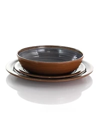 Elama Ariadna Melamine 12 Pc. Dinnerware Set, Service for 4