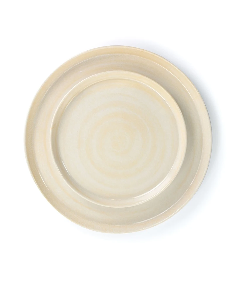 Elama Cold Cream Melamine 12 Pc. Dinnerware Set, Service for 4