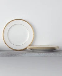 Noritake Rochelle Gold Set of 4 Bread Butter and Appetizer Plates, Service For 4