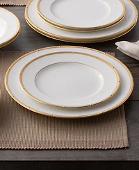 Noritake Rochelle Gold Set of 4 Dinner Plates, Service For 4