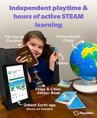 Playshifu Orboot Earth Educational Interactive Globe Set, 5 Pieces