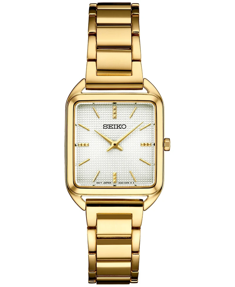 Seiko Women's Essentials Gold-Tone Stainless Steel Bracelet Watch 26mm