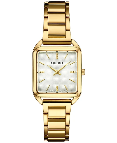 Seiko Women's Essentials Gold-Tone Stainless Steel Bracelet Watch 26mm