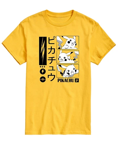Airwaves Men's Pokemon Kanji Pika Graphic T-shirt