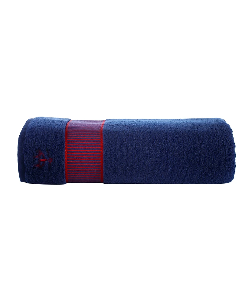 Brooks Brothers Fancy Border Turkish Cotton Bath Sheet, 67" x 35"