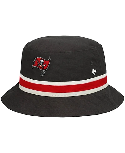 Men's '47 Graphite Tampa Bay Buccaneers Striped Bucket Hat