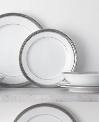 Noritake Crestwood Platinum Set of 4 Salad Plates, Service For 4