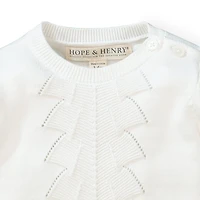 Hope & Henry Baby Boys Sweater Gown and Bonnet Set