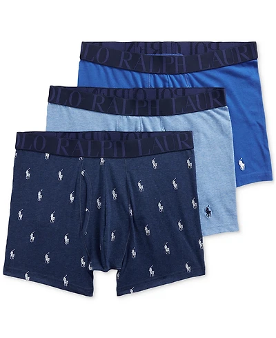 Polo Ralph Lauren Men's 3-Pack Classic Stretch Boxer Briefs