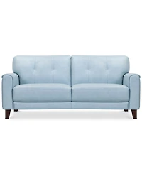 Closeout! Ashlinn 81" Tufted Pastel Leather Sofa, Created for Macy's