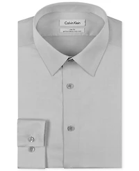 Calvin Klein Steel Men's Slim-Fit Non-Iron Herringbone Dress Shirt