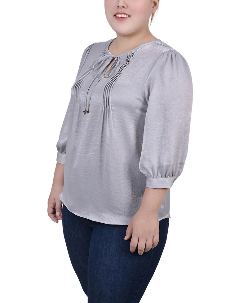 Ny Collection Plus Satin Blouse