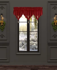 J Queen New York Noelle Ascot Window Valance, 21" x 40"