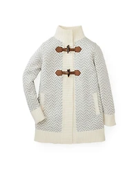 Hope & Henry Baby Girls Toggle Sweater Cardigan