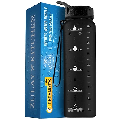 Hydration Nation Water Bottle With Time Marker 32oz