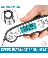 Instant Read Food Thermometer - Waterproof Digital Meat