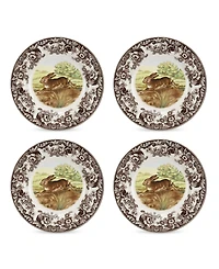 Spode Woodland Rabbit Dinner Plates, Set of 4