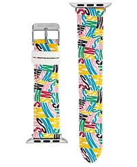 Steve Madden Women's Multi-Color Faux Leather Band designed for Apple Watch 42mm (Series 10) & 38/40/41mm