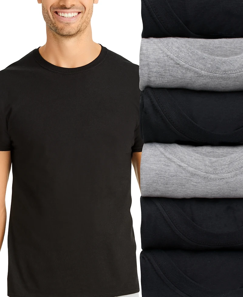 Hanes Men's 6-Pack Ultimate Crewneck Undershirts