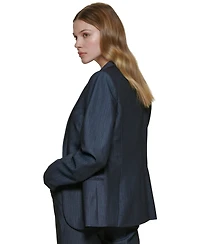Calvin Klein One-Button Blazer, Regular and Petite Sizes