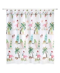Avanti Flamingo Jingle Holiday Resin Bath Accessories