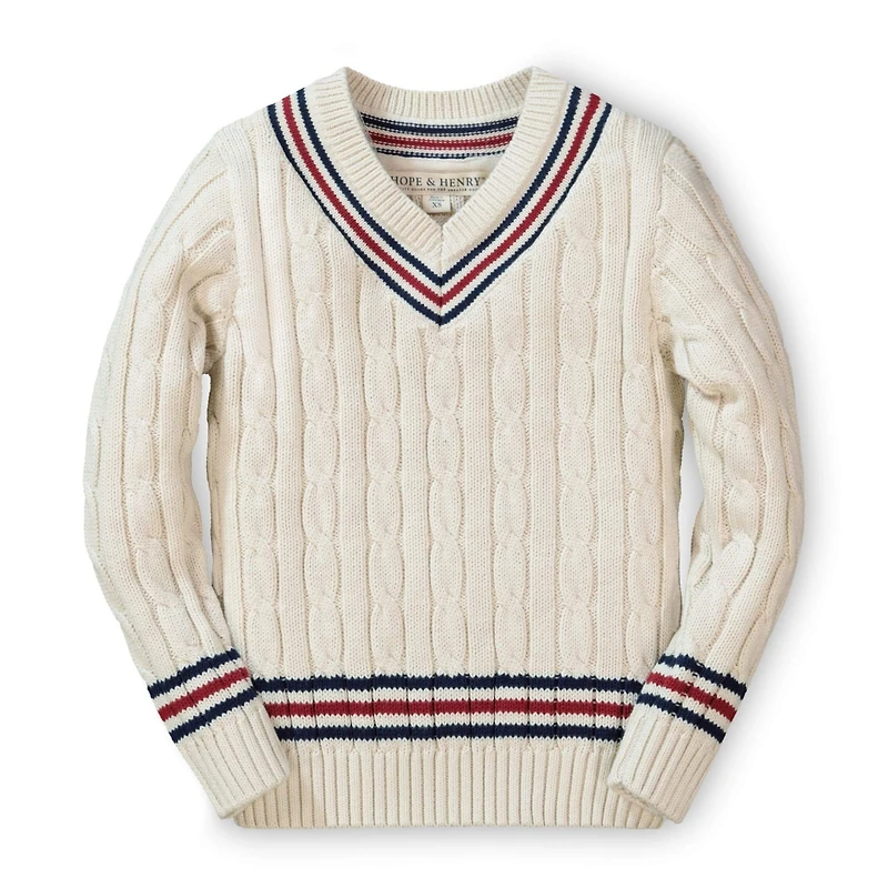 Hope & Henry Boys Organic Tennis Sweater