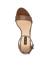 Nine West Women's Pruce Round Toe Block Heel Dress Sandals