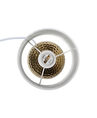 Simple Designs Hammered Drip Mini Table Lamp
