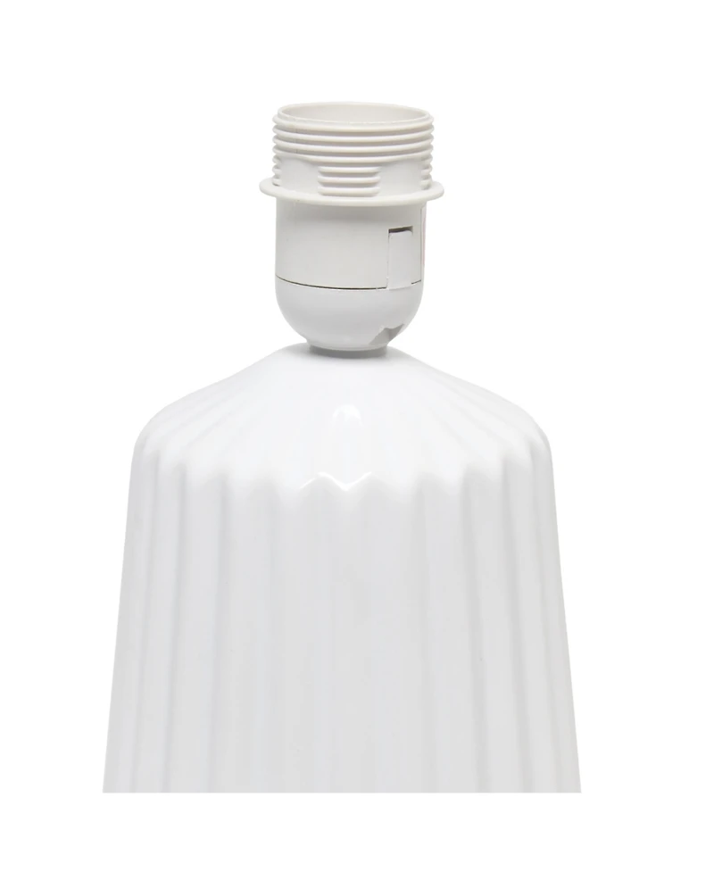 Simple Designs Pleated Base Table Lamp